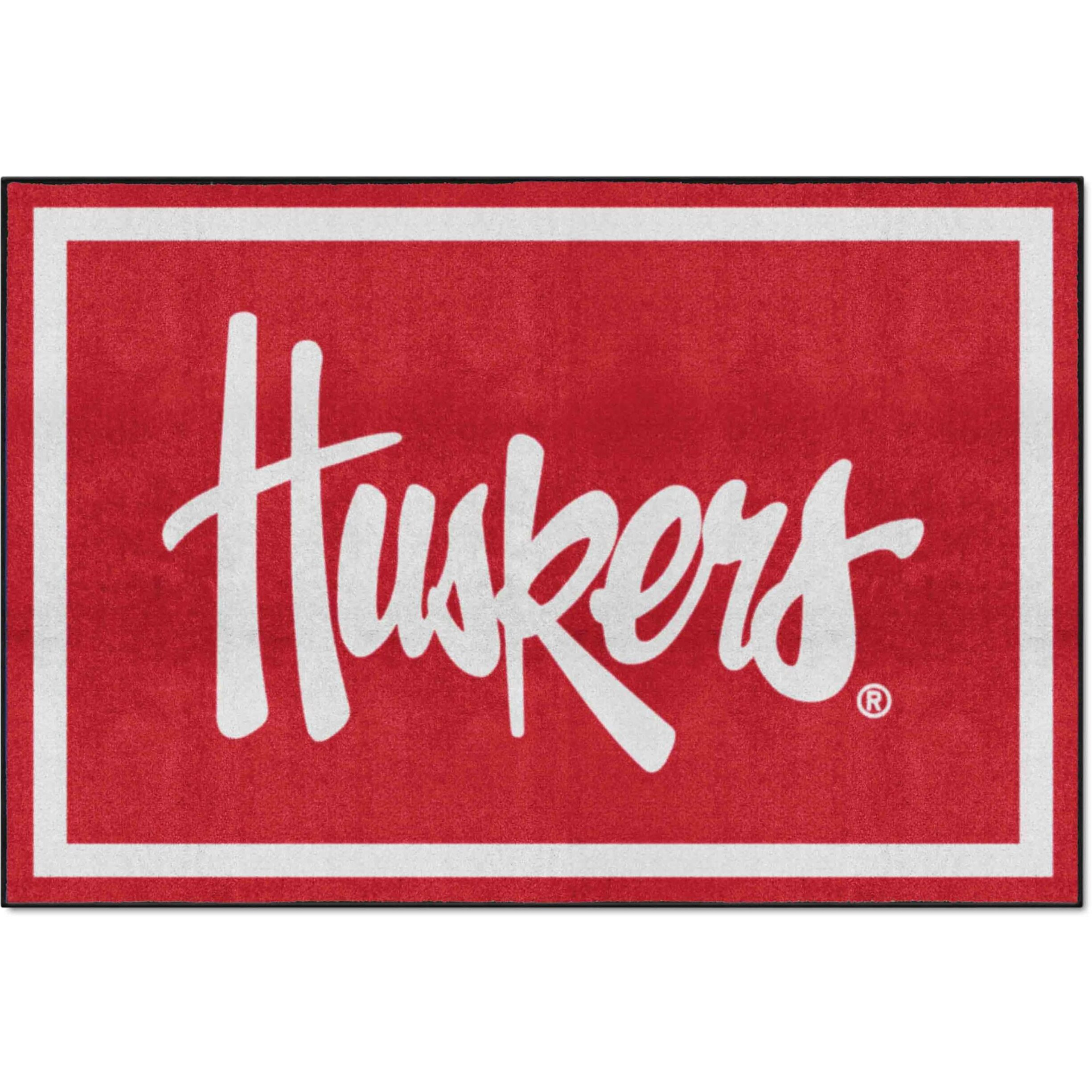 FANMATS 36405 Nebraska Cornhuskers 4ft. x 6ft. Plush Area Rug