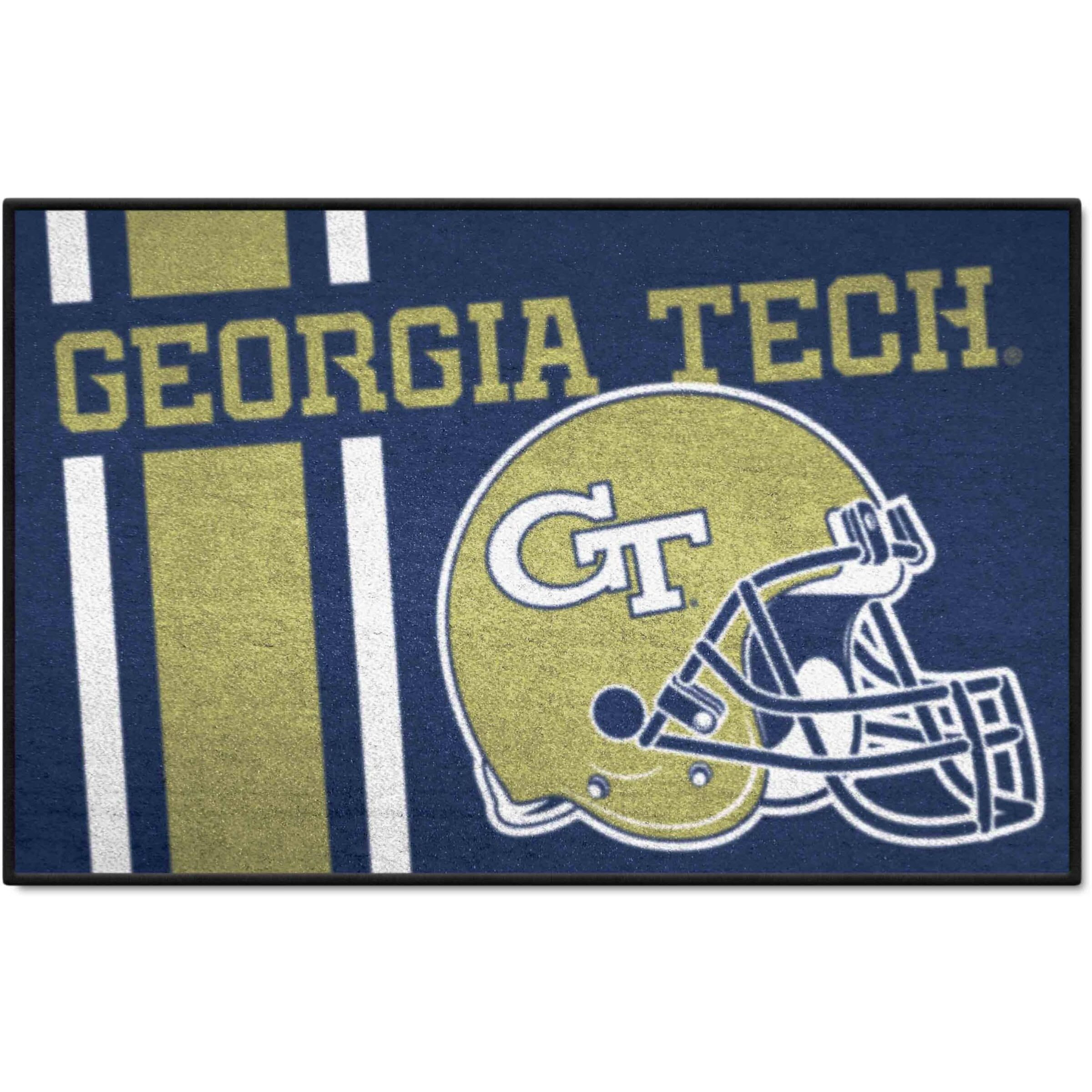 FANMATS 36848 NCAA - Georgia Tech Yellow Jackets Starter Mat Accent Rug - 19in. x 30in.| Sports Fan Home Decor Rug and Tailgating Mat