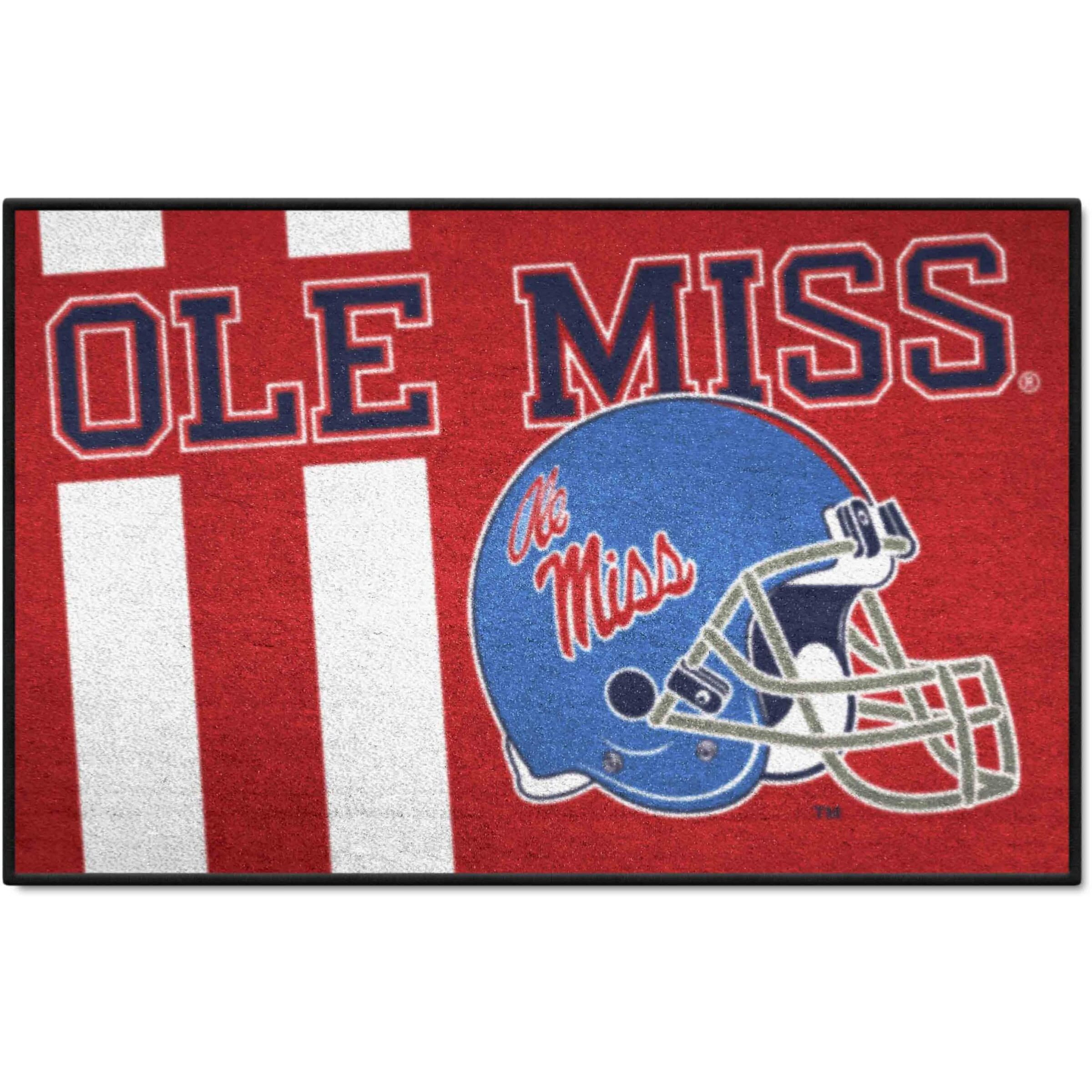 FANMATS 36800 NCAA - Ole Miss Rebels Starter Mat Accent Rug - 19in. x 30in.| Sports Fan Home Decor Rug and Tailgating Mat