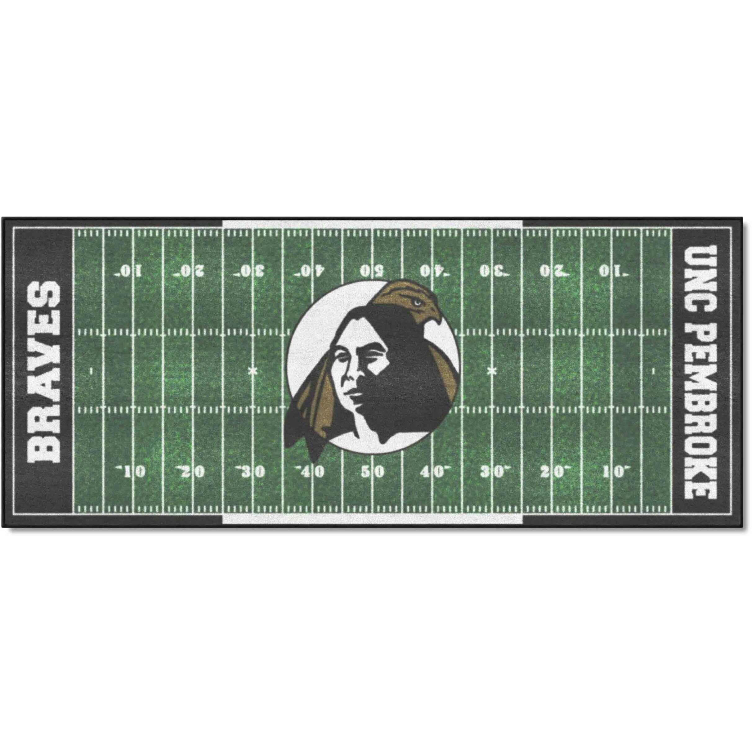 FANMATS 38380 COL -UNC Pembroke Braves Field Runner Mat - 30in. x 72in.