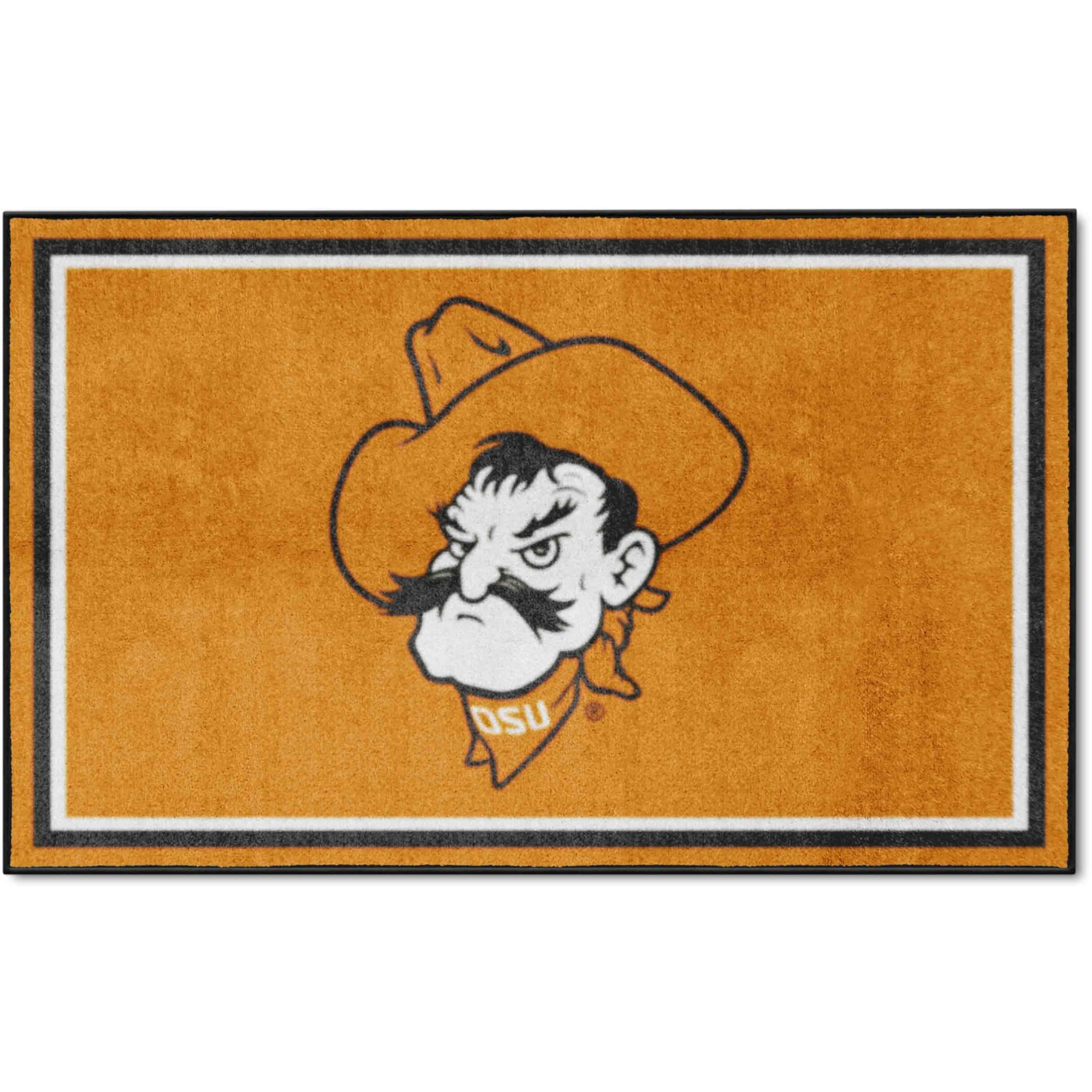 FANMATS 36465 Oklahoma State Cowboys 4ft. x 6ft. Plush Area Rug