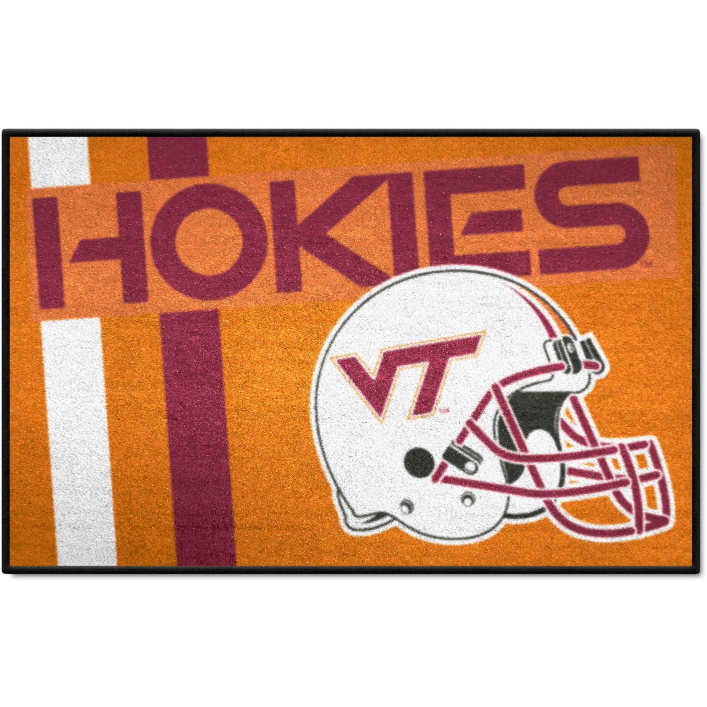 FANMATS 36856 NCAA - Virginia Tech Hokies Starter Mat Accent Rug - 19in. x 30in.| Sports Fan Home Decor Rug and Tailgating Mat