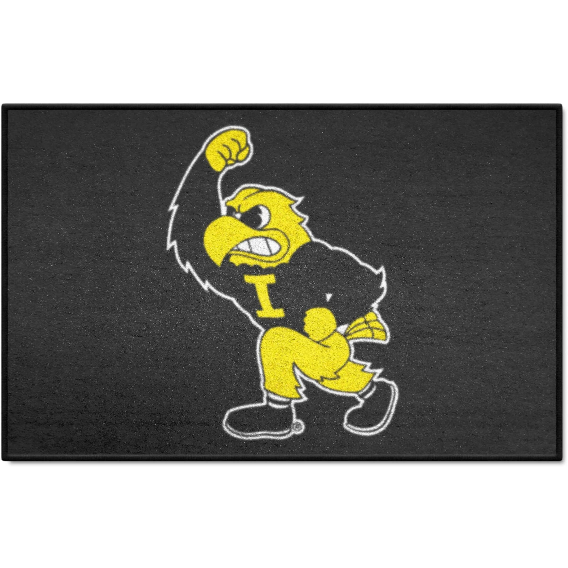 FANMATS 36641 NCAA - Iowa Hawkeyes Starter Mat Accent Rug - 19in. x 30in.| Sports Fan Home Decor Rug and Tailgating Mat