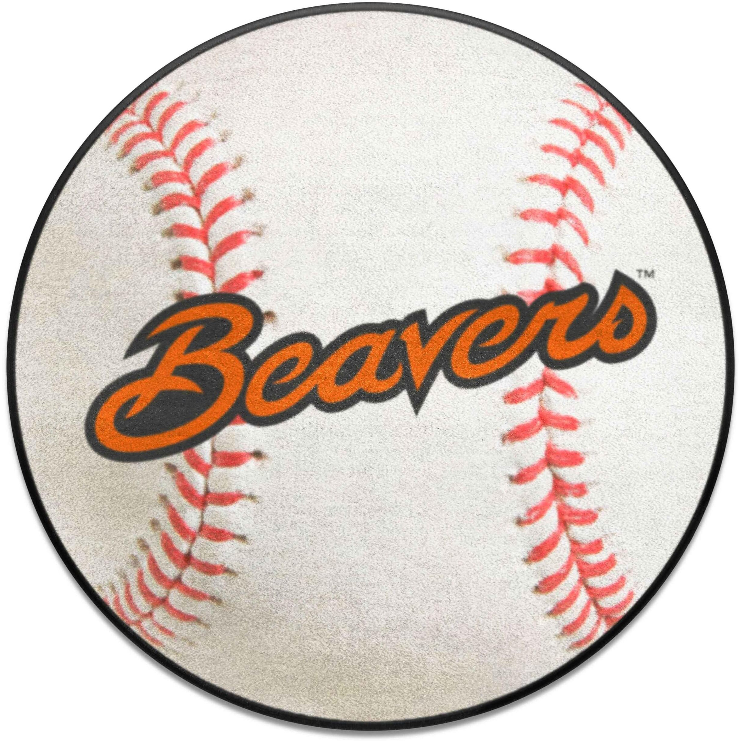 FANMATS 36493 Oregon State Beavers Baseball Rug - 27in. Diameter