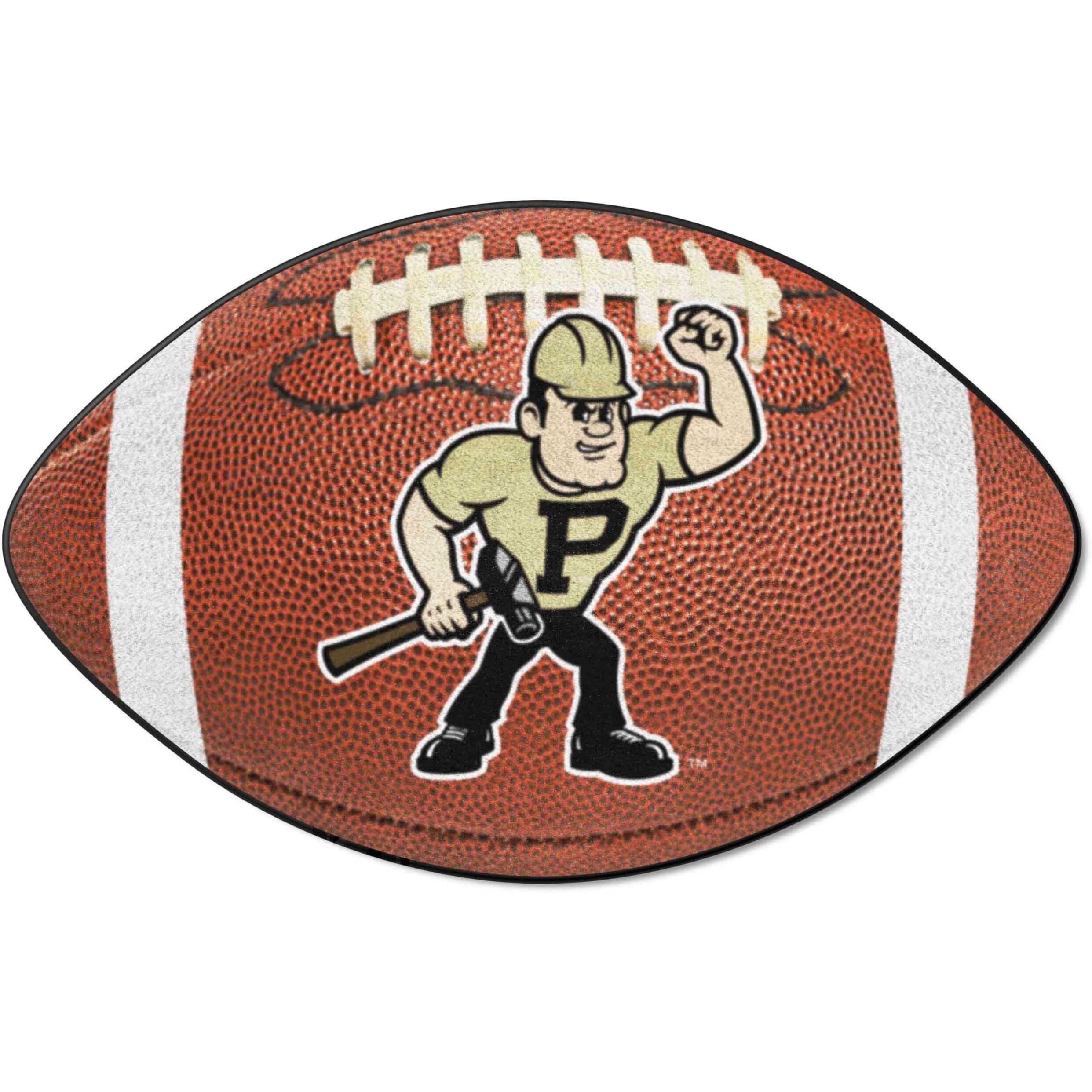 FANMATS 36519 Purdue Boilermakers Football Rug - 20.5in. x 32.5in.