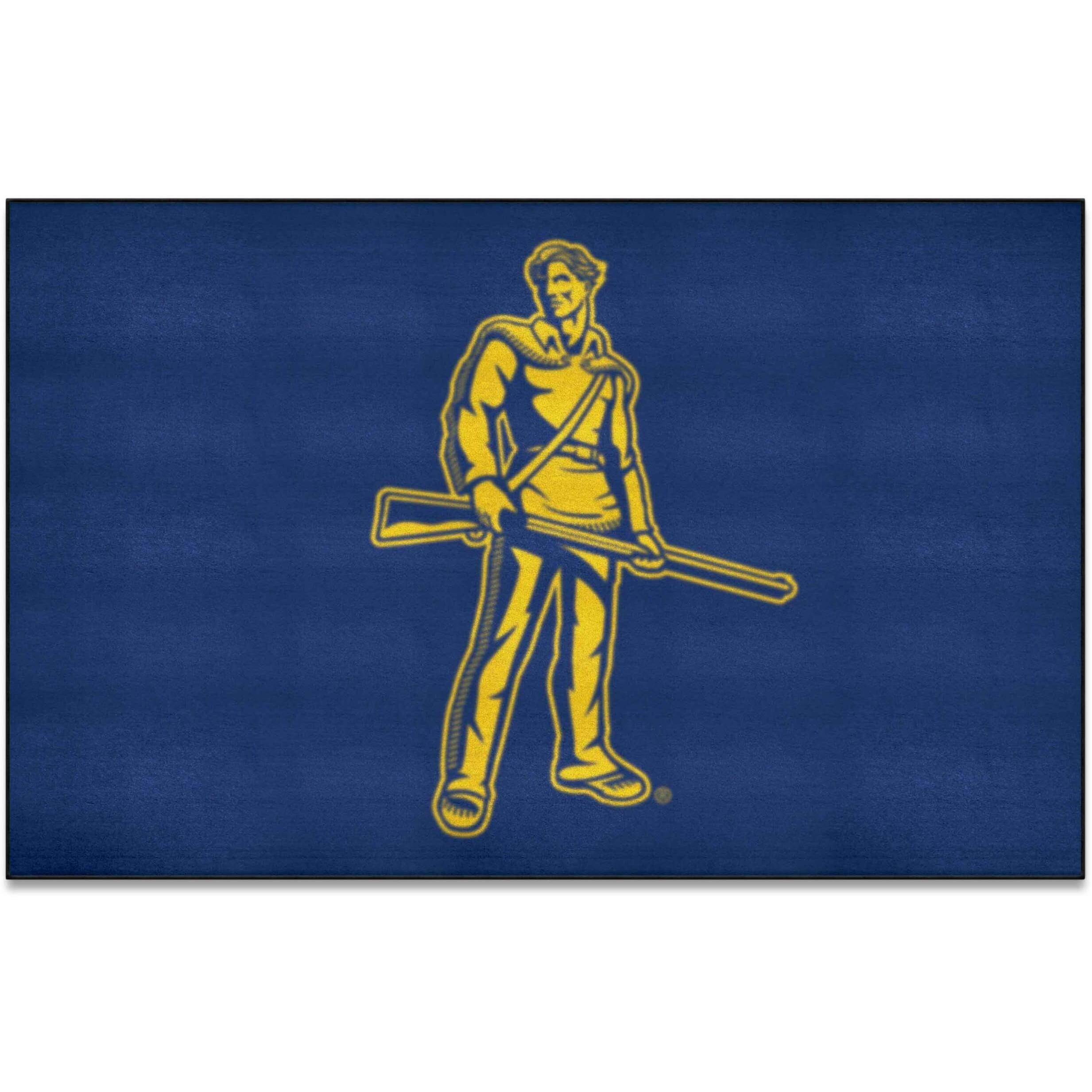 FANMATS 36753 NCAA - West Virginia Mountaineers Starter Mat Accent Rug - 19in. x 30in.| Sports Fan Home Decor Rug and Tailgating Mat