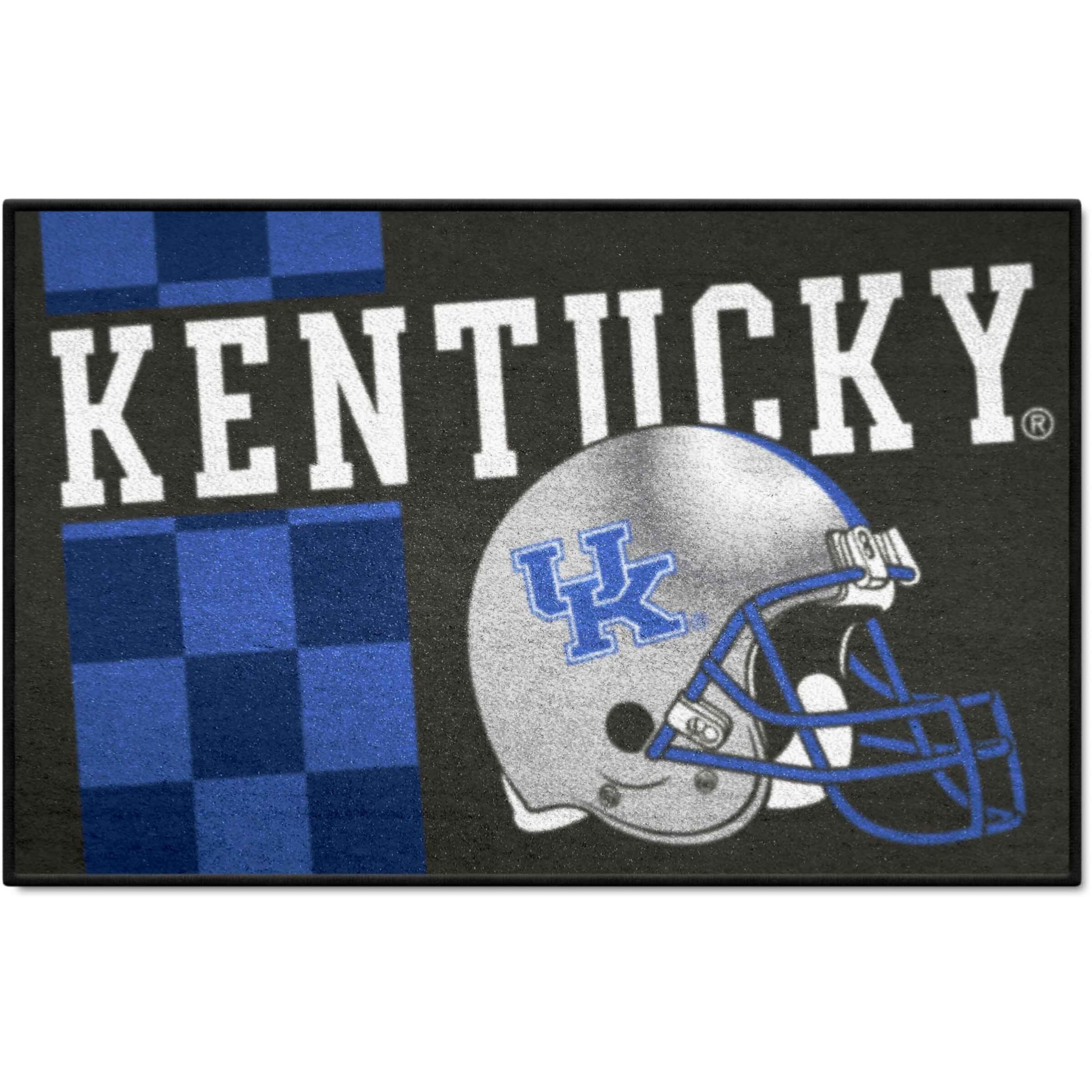 FANMATS 36805 NCAA - Kentucky Wildcats Starter Mat Accent Rug - 19in. x 30in.| Sports Fan Home Decor Rug and Tailgating Mat