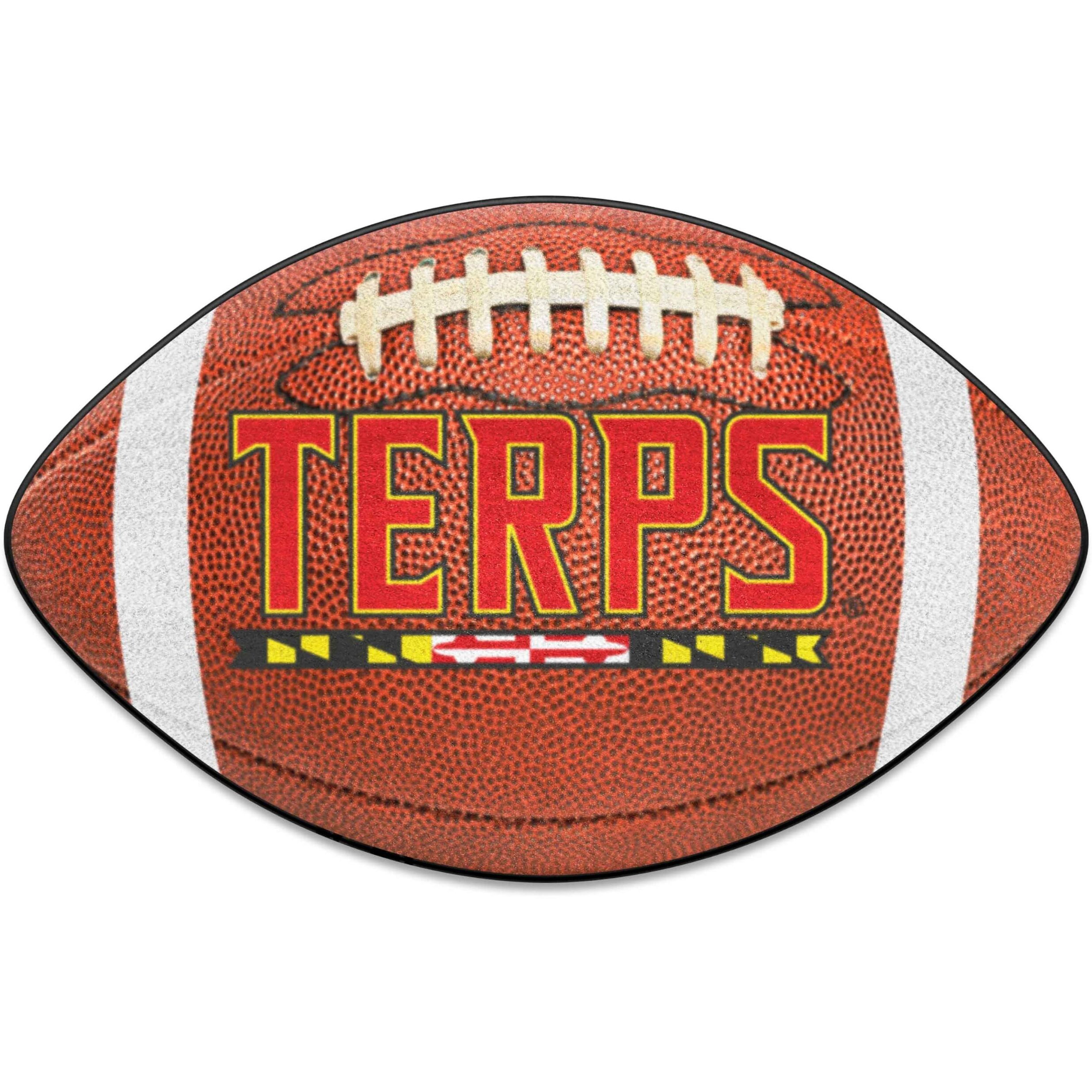 FANMATS 36679 Maryland Terrapins Football Rug - 20.5in. x 32.5in.