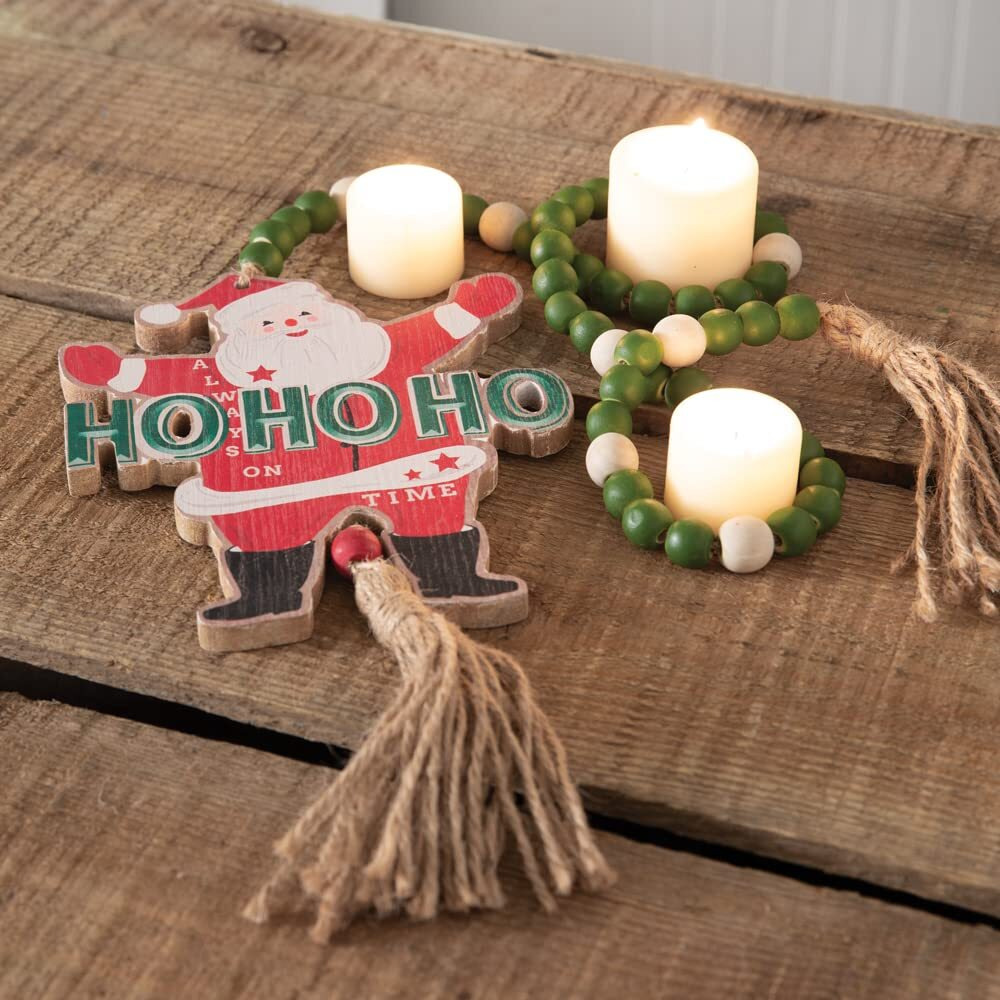 CTW Home Collection Santa Christmas Decorative Beads, 44-inch Width, Holiday Season Decoration