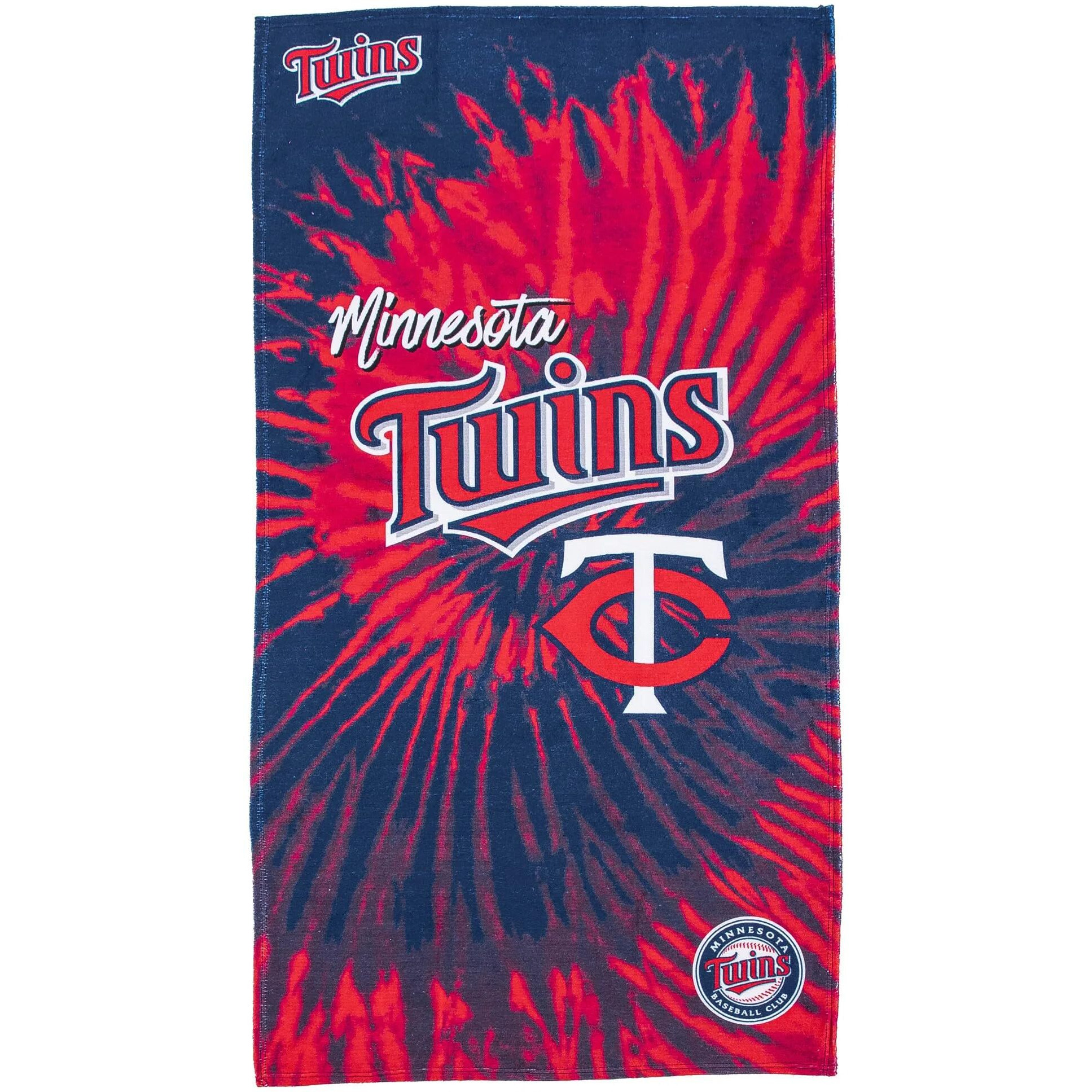 The Northwest Company 1MLB/72006/0017/RET 30X60 Beach Towel Psychedelic - Twins
