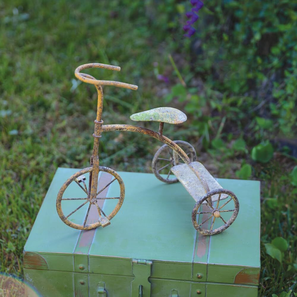 Colonial Tin Works Antique-Inspired Tabletop Toy Trike, 12-inch Height, Home, Home Dcor