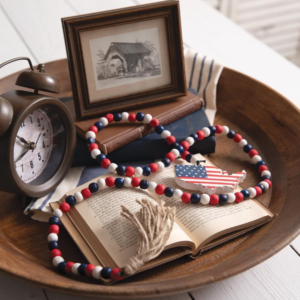 Colonial Tin Works Americana Decorative Beads, 3.5-inch Height, Home, Home Dcor