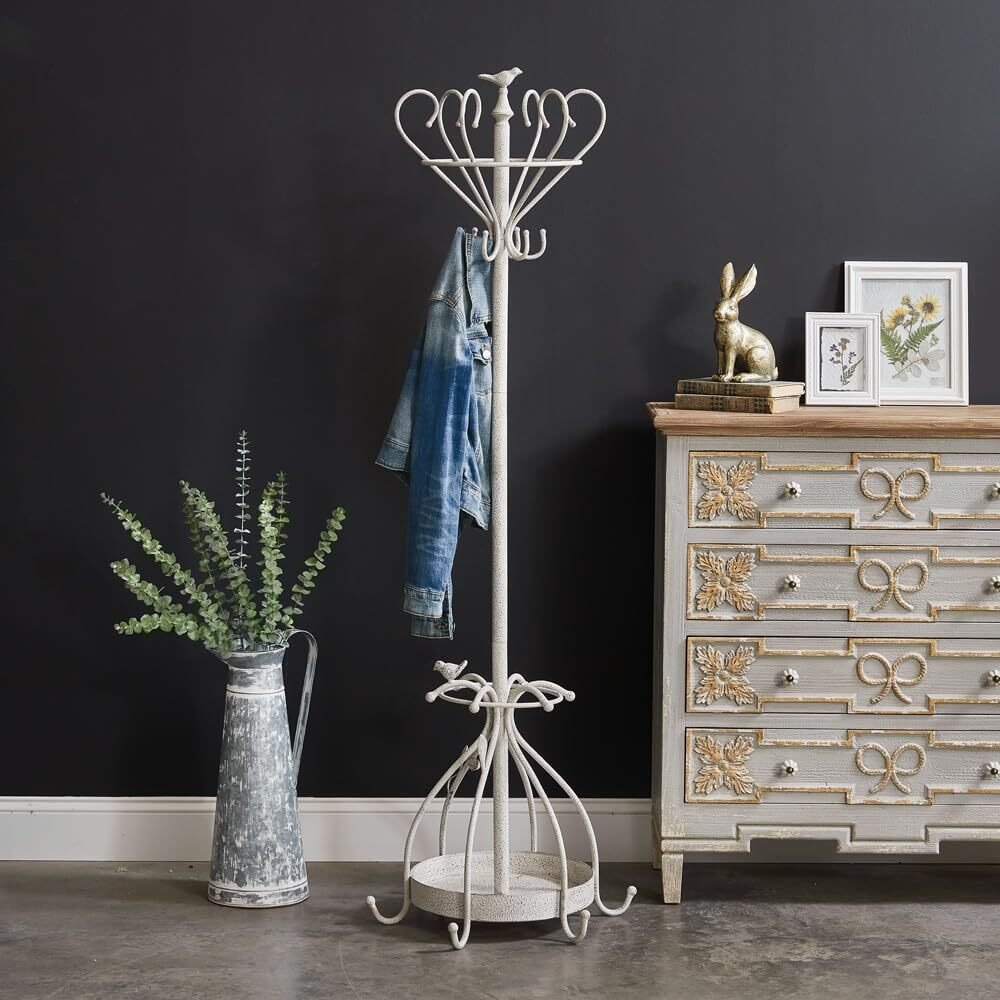 Colonial Tin Works Pssaro Coat Rack with Umbrella Holder, 64-inch Height, Home, Home Dcor