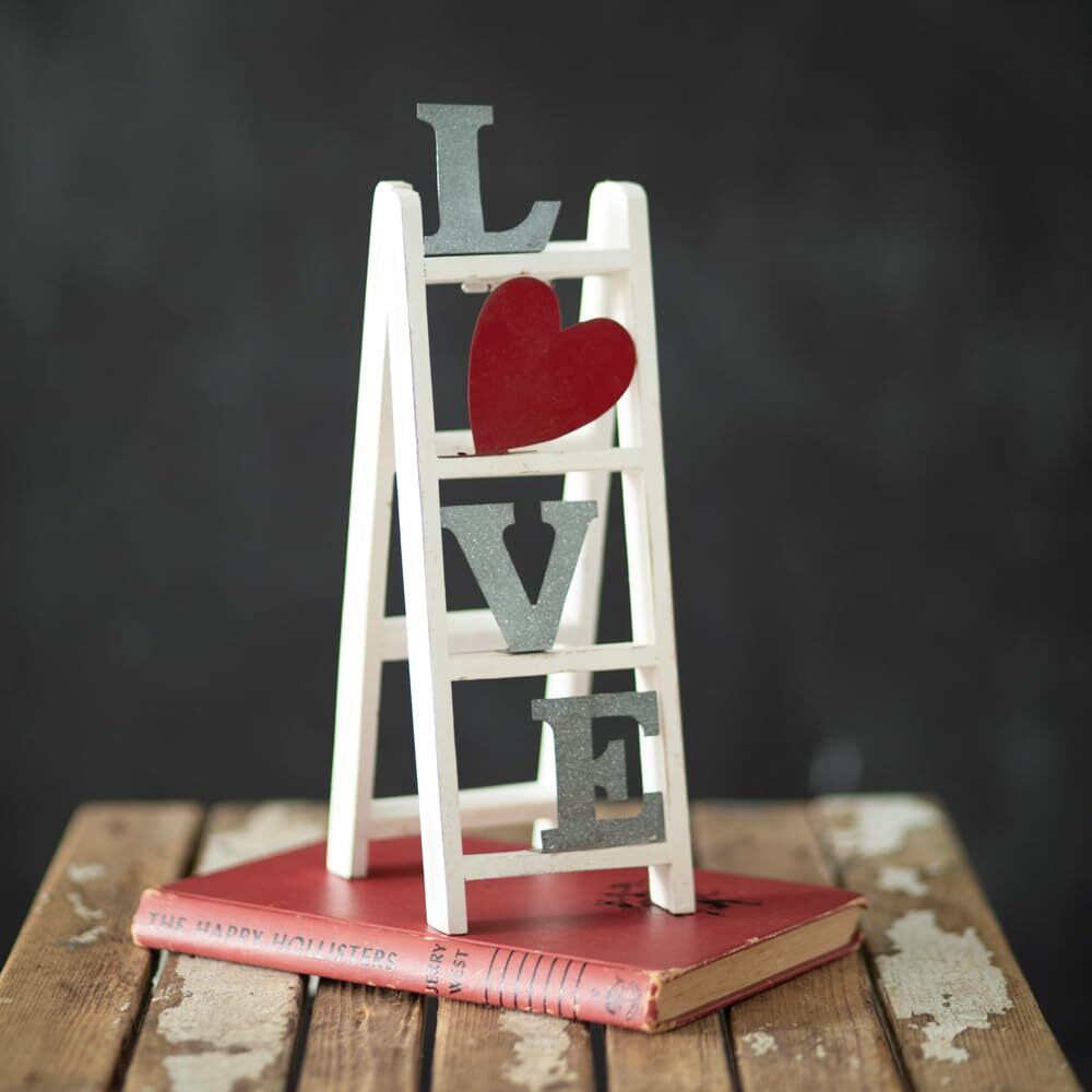 Colonial Tin Works Tabletop Love Ladder, 11.5-inch Height, Home, Home Dcor