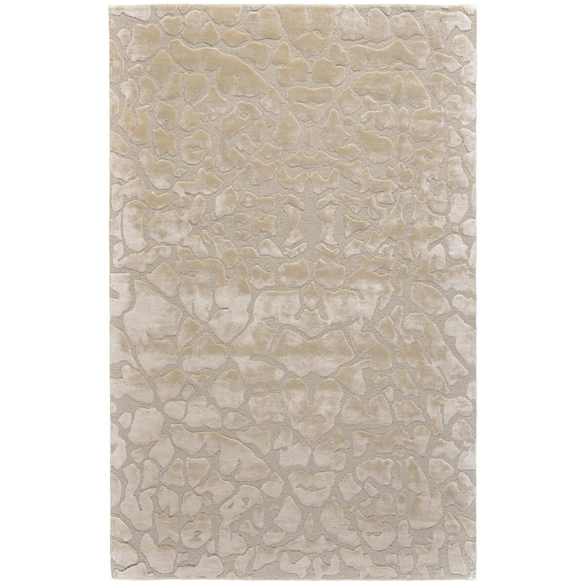 HomeRoots 511585 8 x 11 ft. Ivory Taupe & Tan Abstract Hand Tufted Handmade Rectangle Area Rug