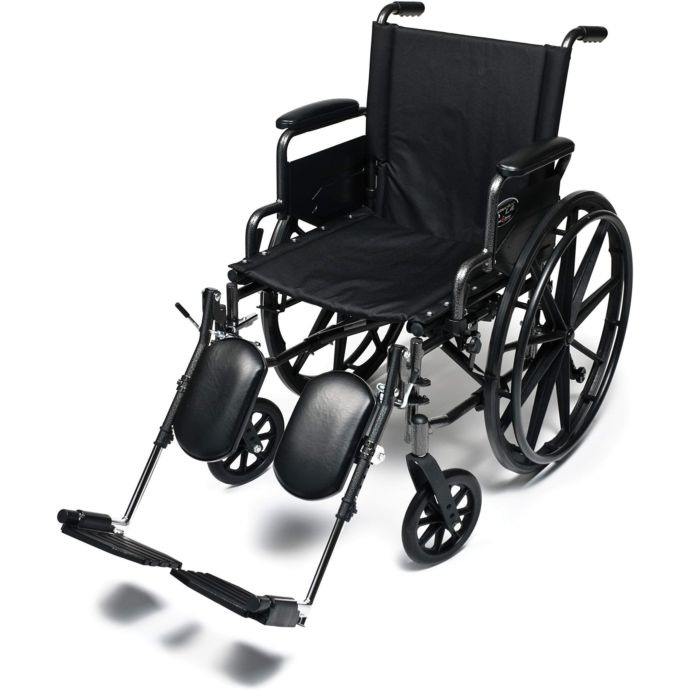 Everest & Jennings Traveler L4 Wheelchair, Ultralight Adjustable-Height Adult Use, 20x16" Seat