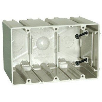 Allied Moulded SB-3 Sliderbox Outlet 3 Gang Box by Allied Moulded