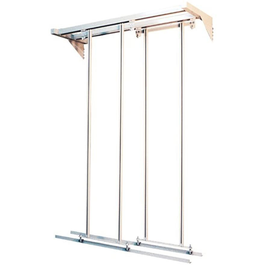 Quantum Storage Systems QS-725GY Solid Slider Frame Gray 74" H x 48" W x 19" D
