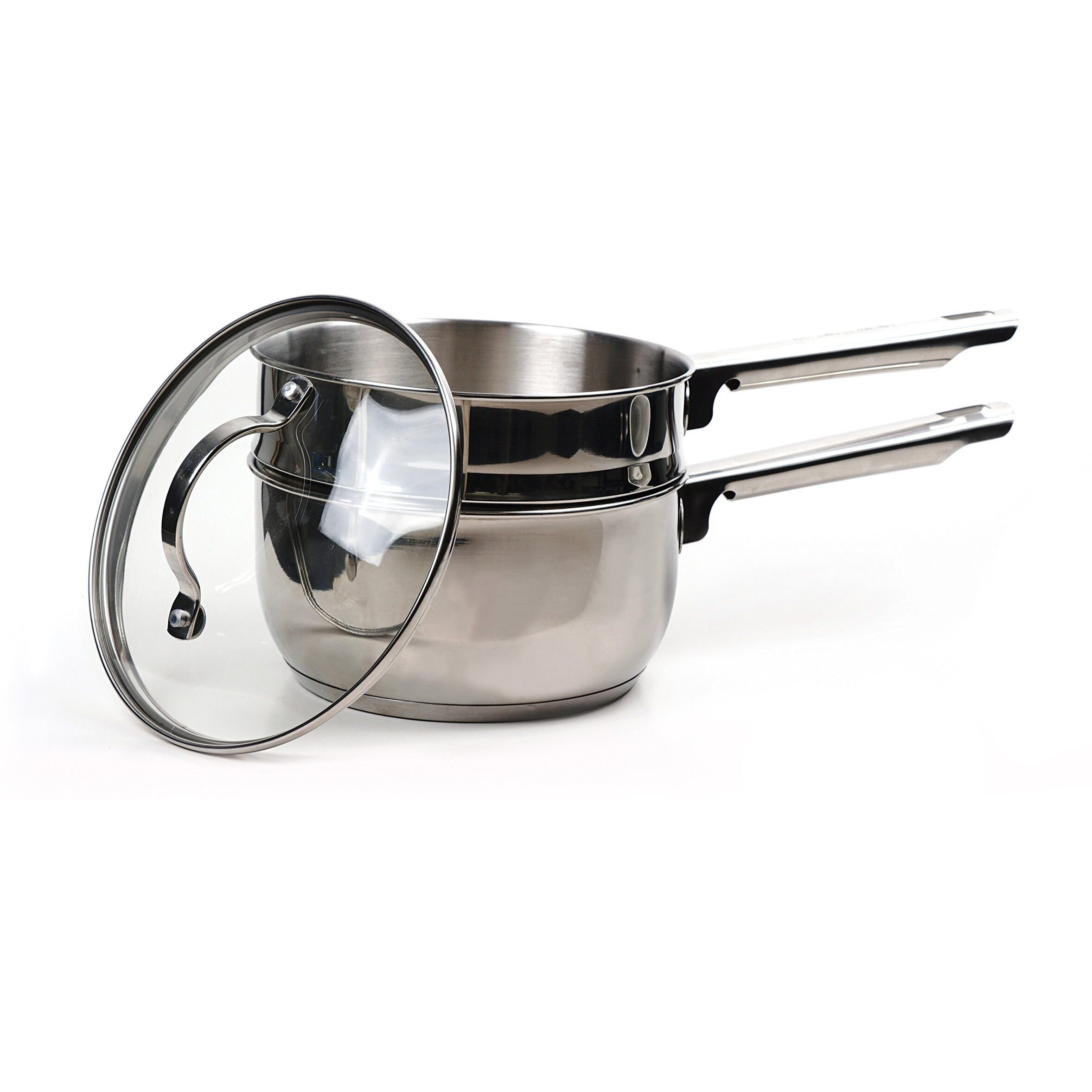 RSVP International Induction Double Boiler, 1 Quart, Multi Color