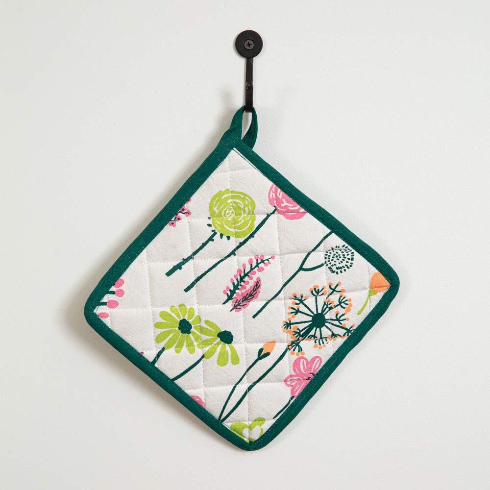 Floral Pot Holder - Set of 4