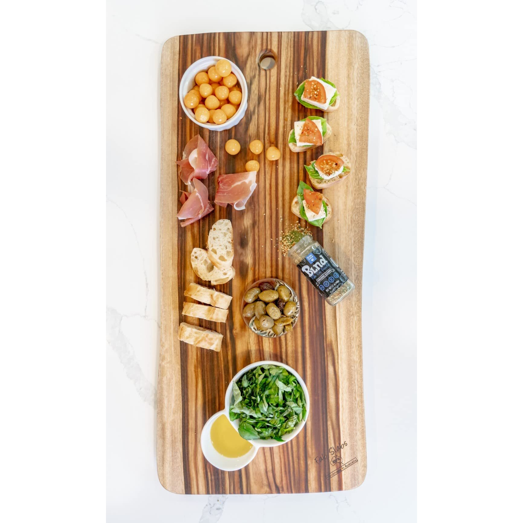 HomeRoots Camphor Laurel Wood 31" Artisan Organic Natural Wood Cutting Board