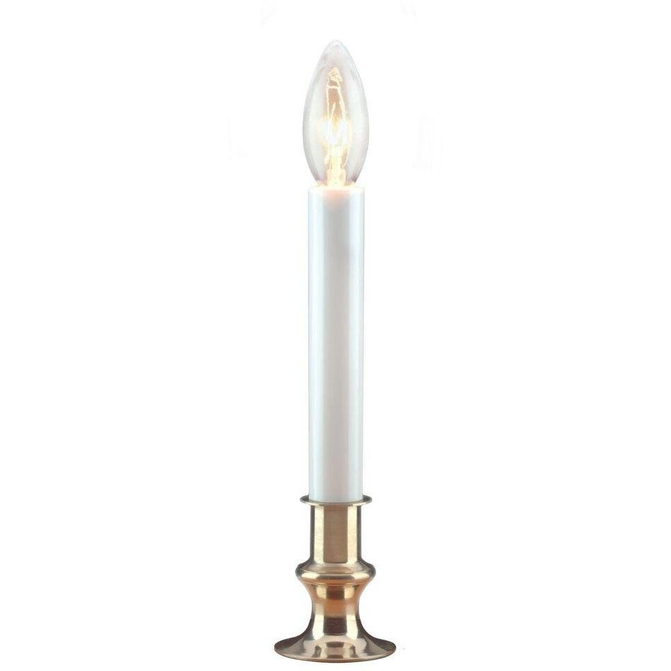 NOMA/INLITEN-IMPORT 1519-88 HW 9" CLR Candle/Base