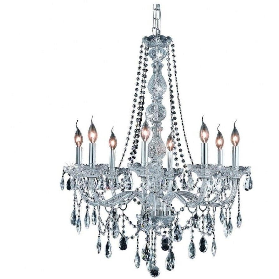 Elegant Lighting 7958D28C/RC Royal Cut Crystal, 8.5" x 28" x 34"
