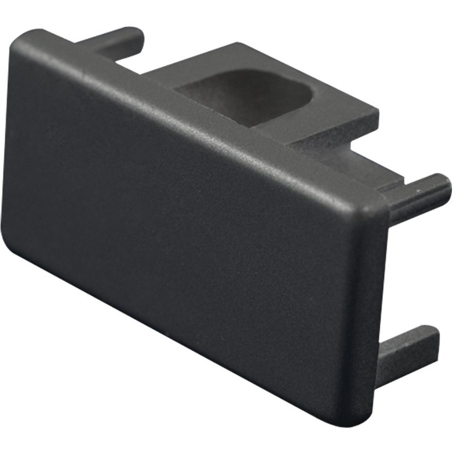 Jesco Lighting HECSC Accessory - End Cap, Track Options H - 3-Wire Single Circuit Trac, Choose Finish SC Satin Chrome