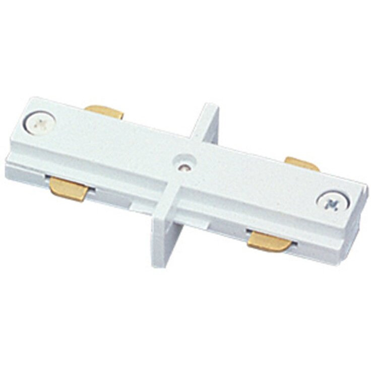 Jesco Lighting HIJWH Accessory - Mini I-Connector, Track Options H - 3-Wire Single Circuit Trac, Choose Finish WH White
