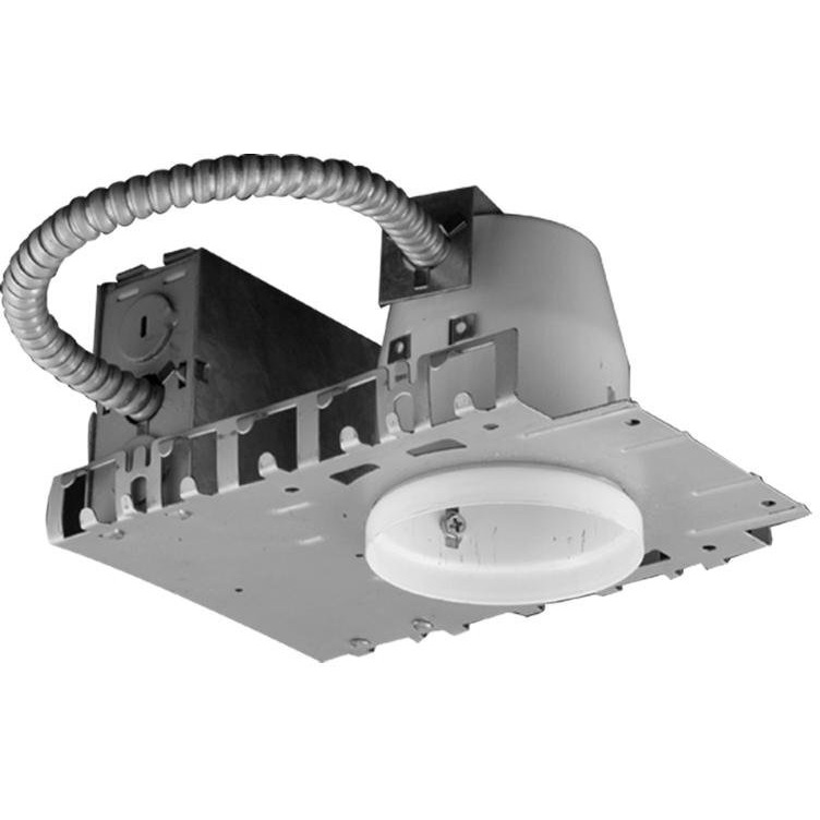 Jesco Lighting RS3001B Accessory - 3" Line Voltage Non-Ic Housing for New Construction, Silver Finish