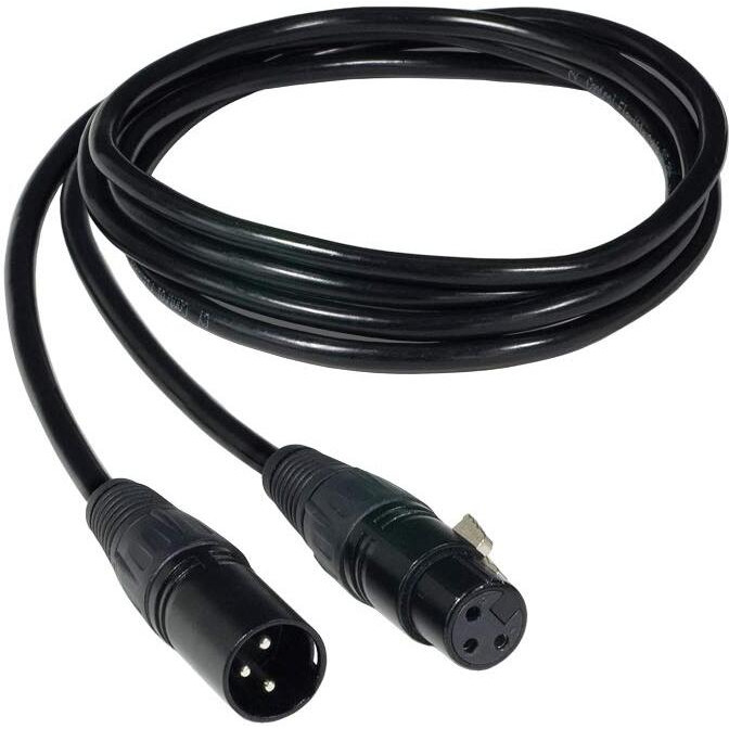 JESCO Lighting LCC-XLR3-EXT-16 16 FT DMX 3-PIN XLR Extension Cable, Plug and Play