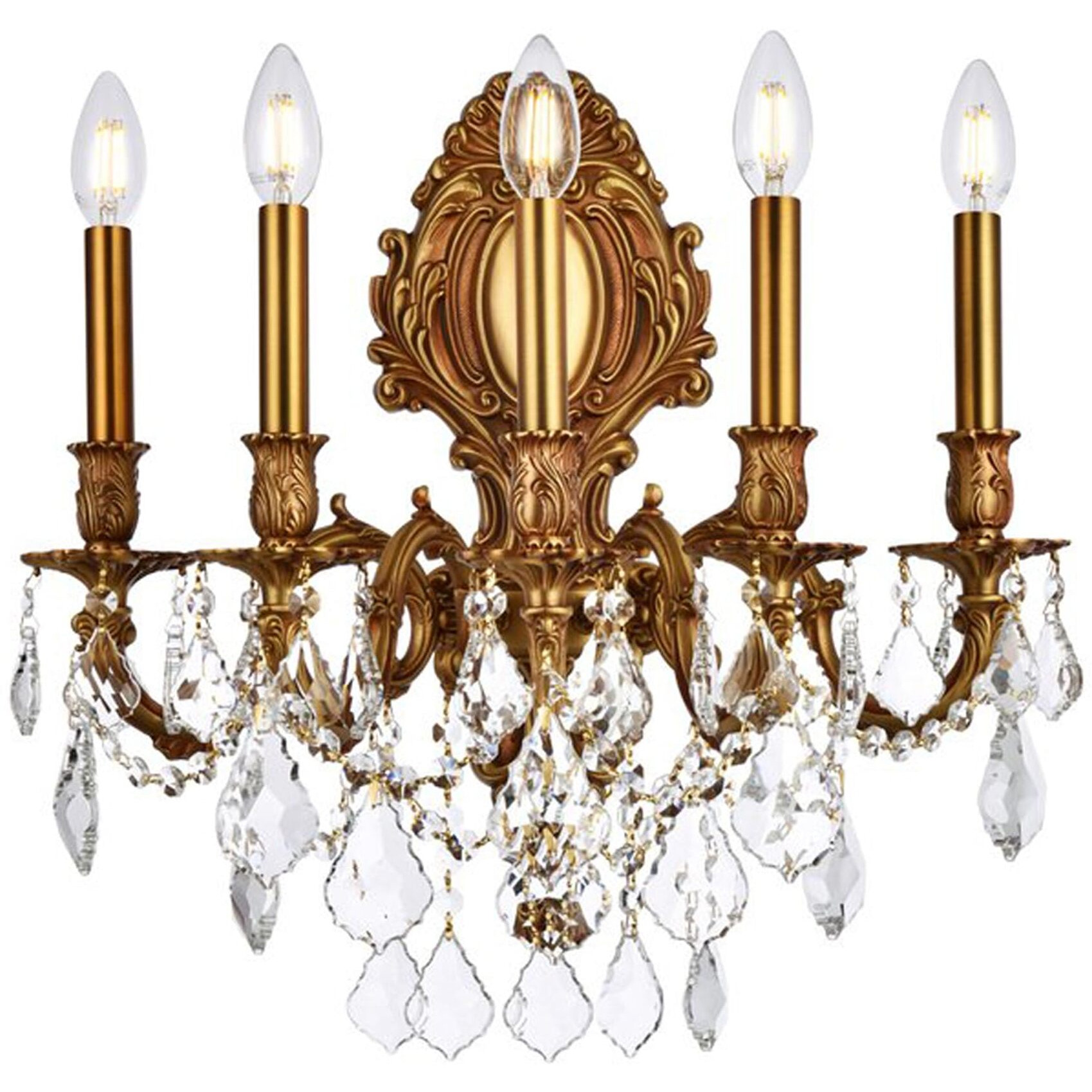 Elegant Lighting 9605W21FG/RC Royal Cut Crystal