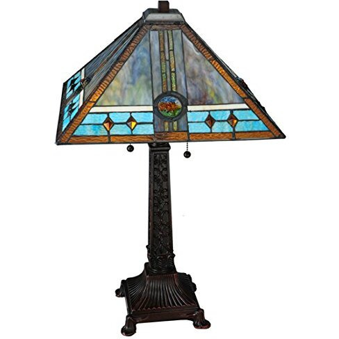 26&quotH Mission Rose Table Lamp