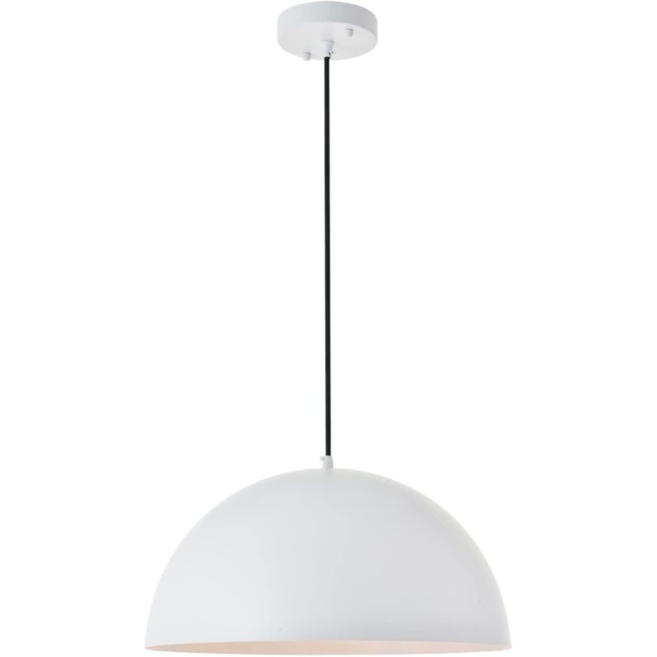 Living District Forte 1 Lt White Pendant