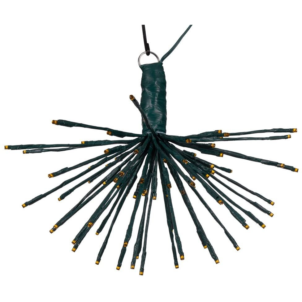 Vickerman 80Lt x 16" Green Starburst Orange 5mm LED Lights.