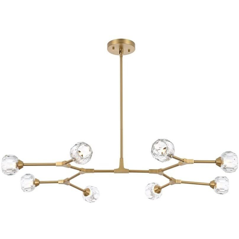 Elegant Lighting Zayne 8 Light Pendant in Gold