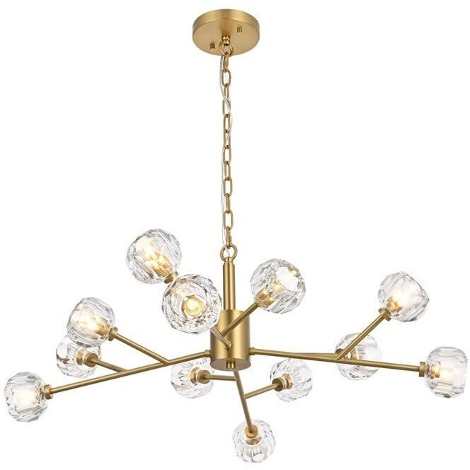 Elegant Lighting Graham 12 Light Pendant in Gold
