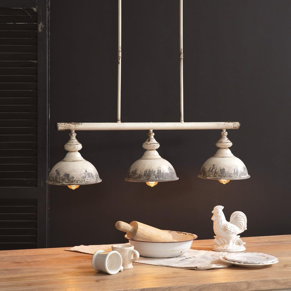 Colonial Tin Works Lyon Three Light Pendant Light, 46-inch Height, Home Lighting Accessories