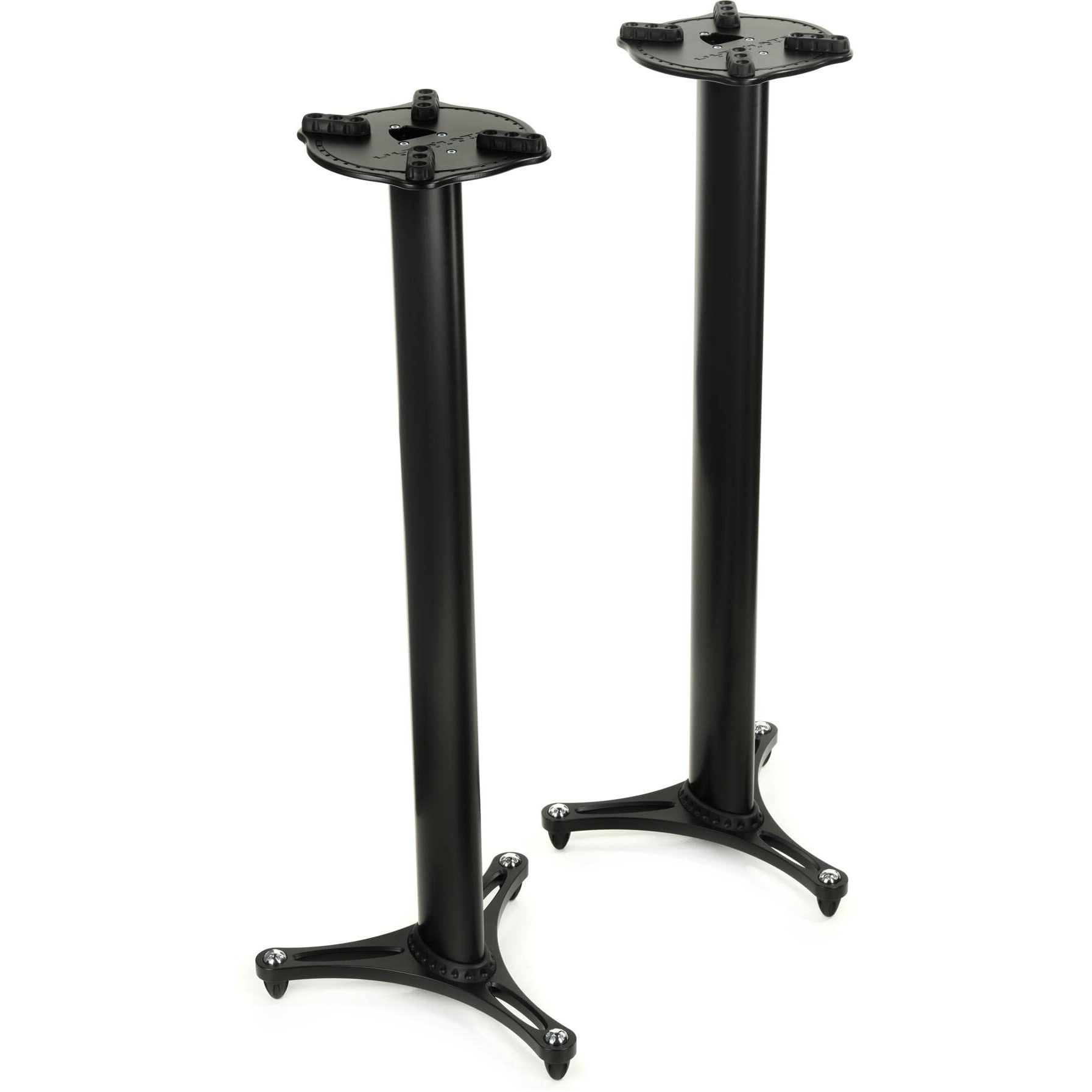 Ultimate Support MS-90/45B 45 Inches Studio Monitor Stands - Black Finish