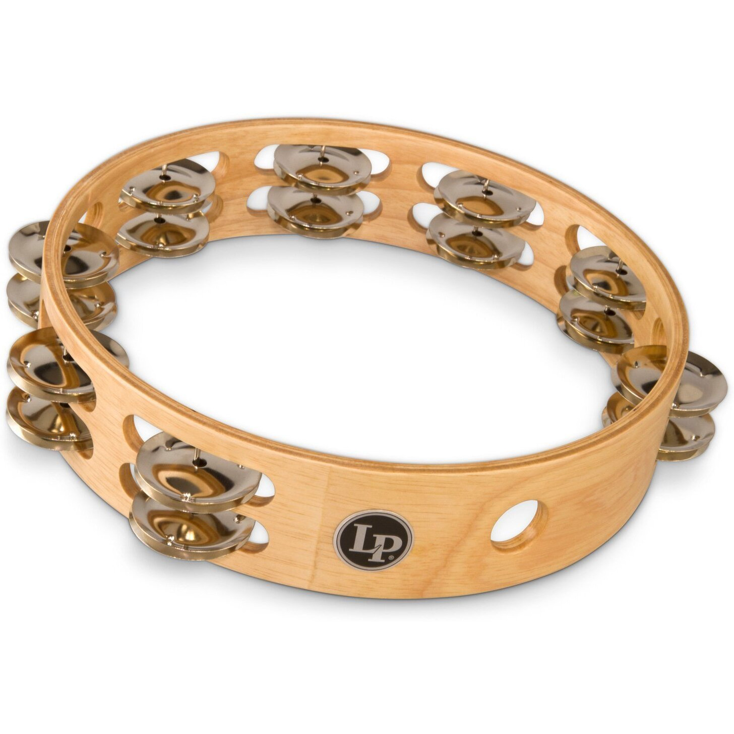 Latin Percussion LP380B LP Double Row Tambourine 10-inch
