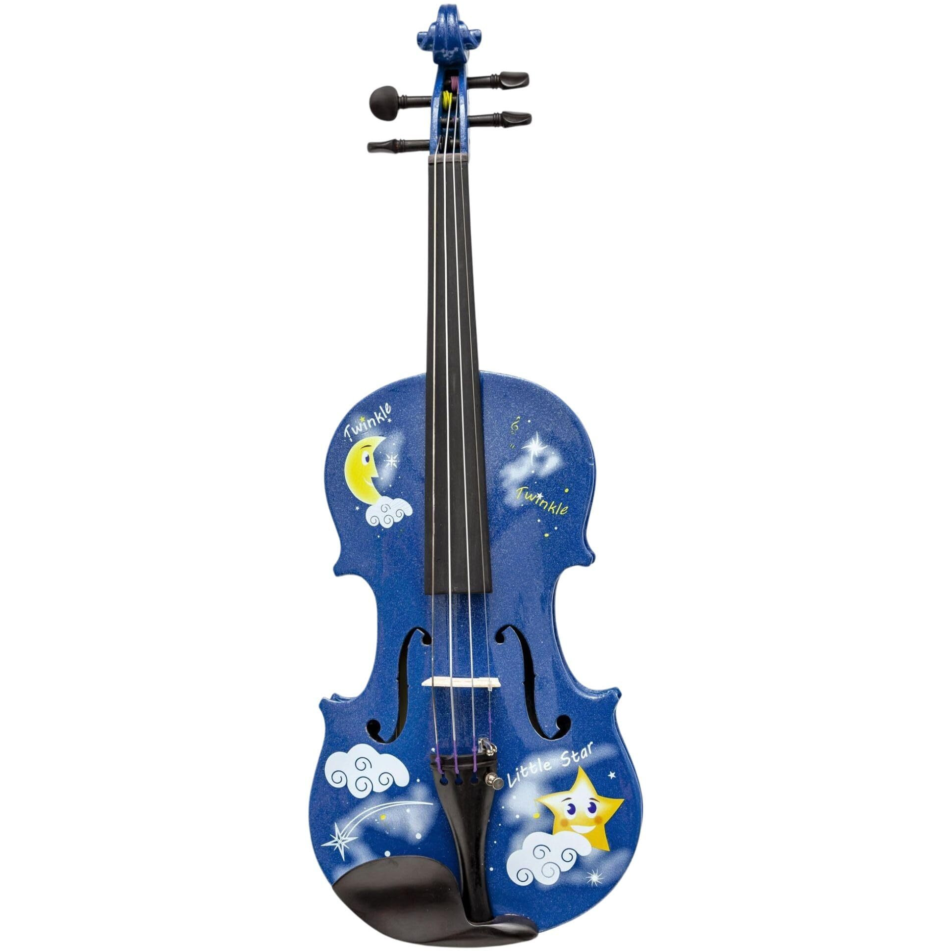 Rozannas Violins Blue Twinkle Star Violin Outfit 4/4 | Designed for Children