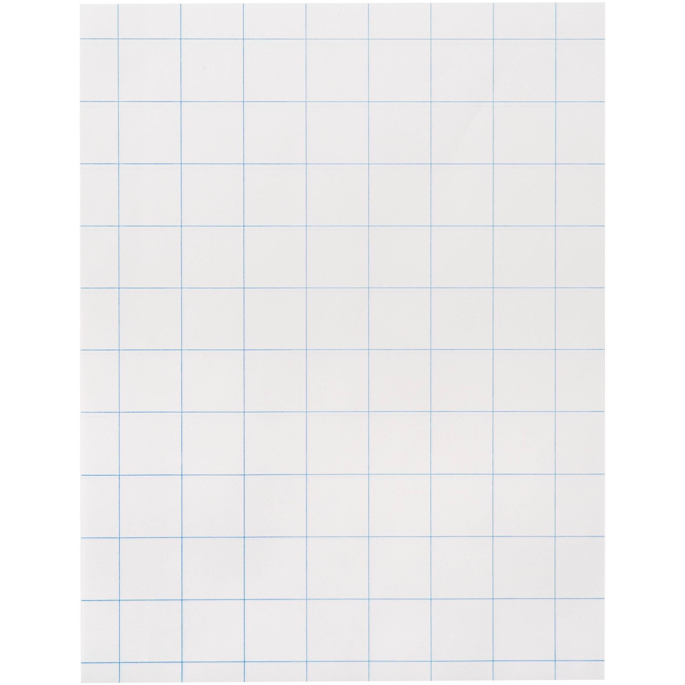 School Smart-85280 Double Sided Graph Paper with in Ruler - 8 1/2 in x 11in - Ream of 500 - White