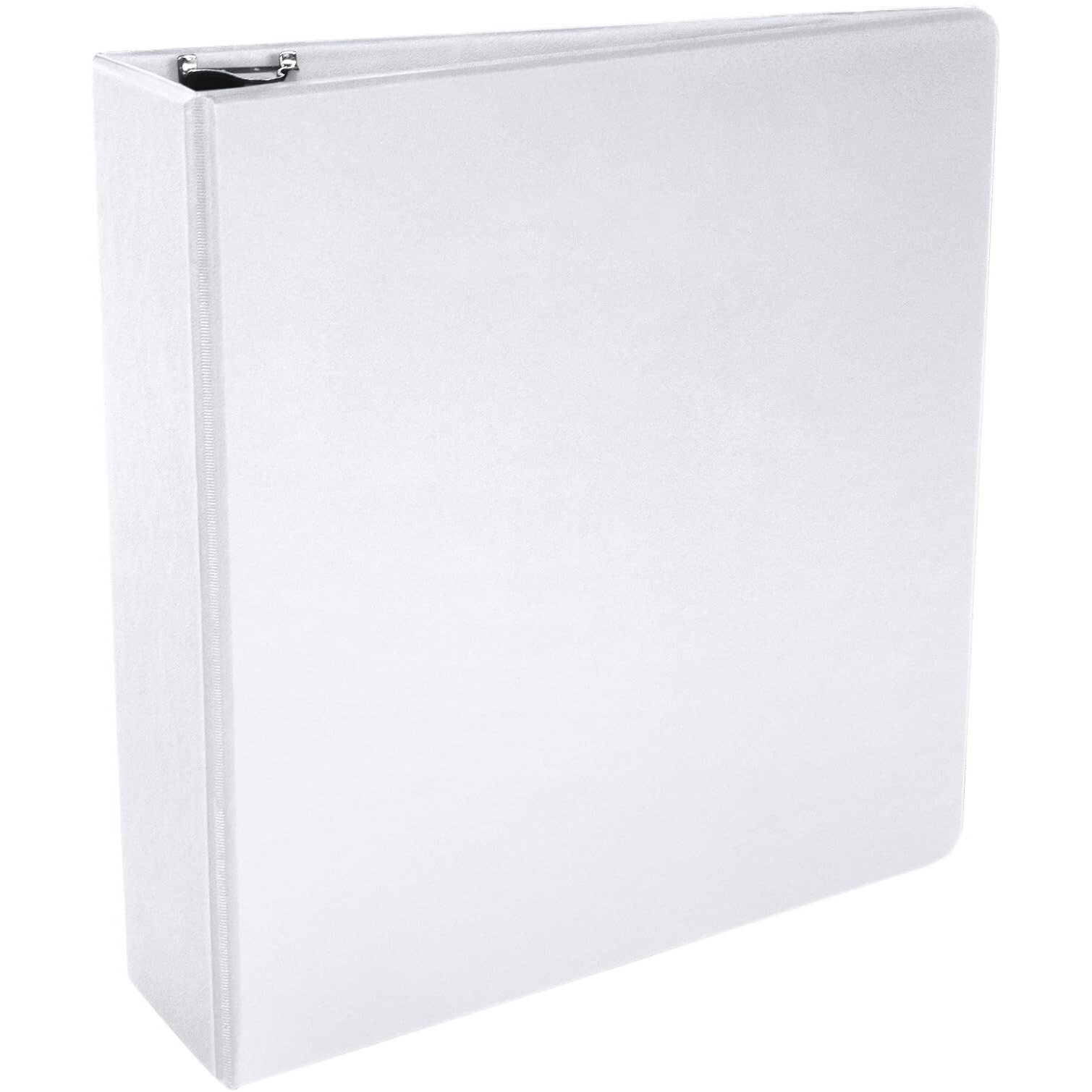 School Smart Polypropylene Round Ring Binder, 3 Inch, White - 086384