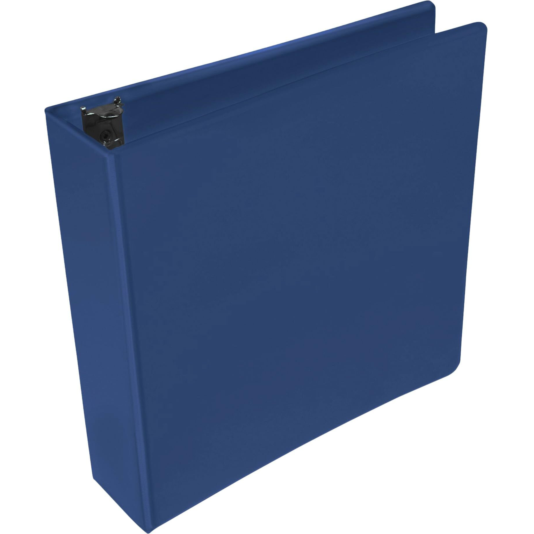 School Smart Polypropylene Round Ring View Binder, 1-1/2 Inches, Blue