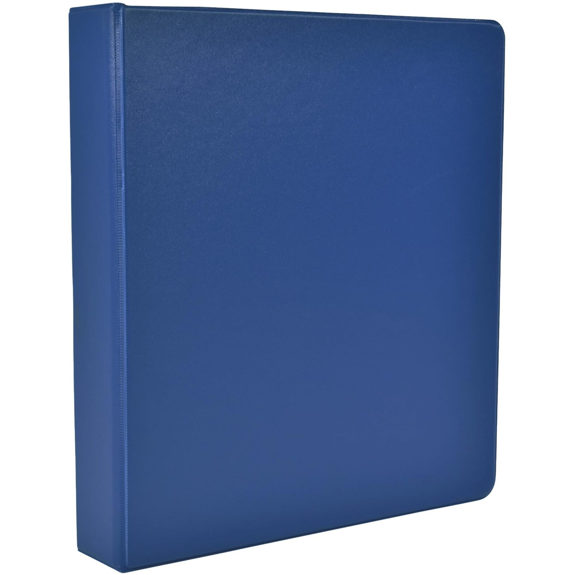 School Smart Polypropylene Round Ring Binder, 1-1/2 Inch, Blue