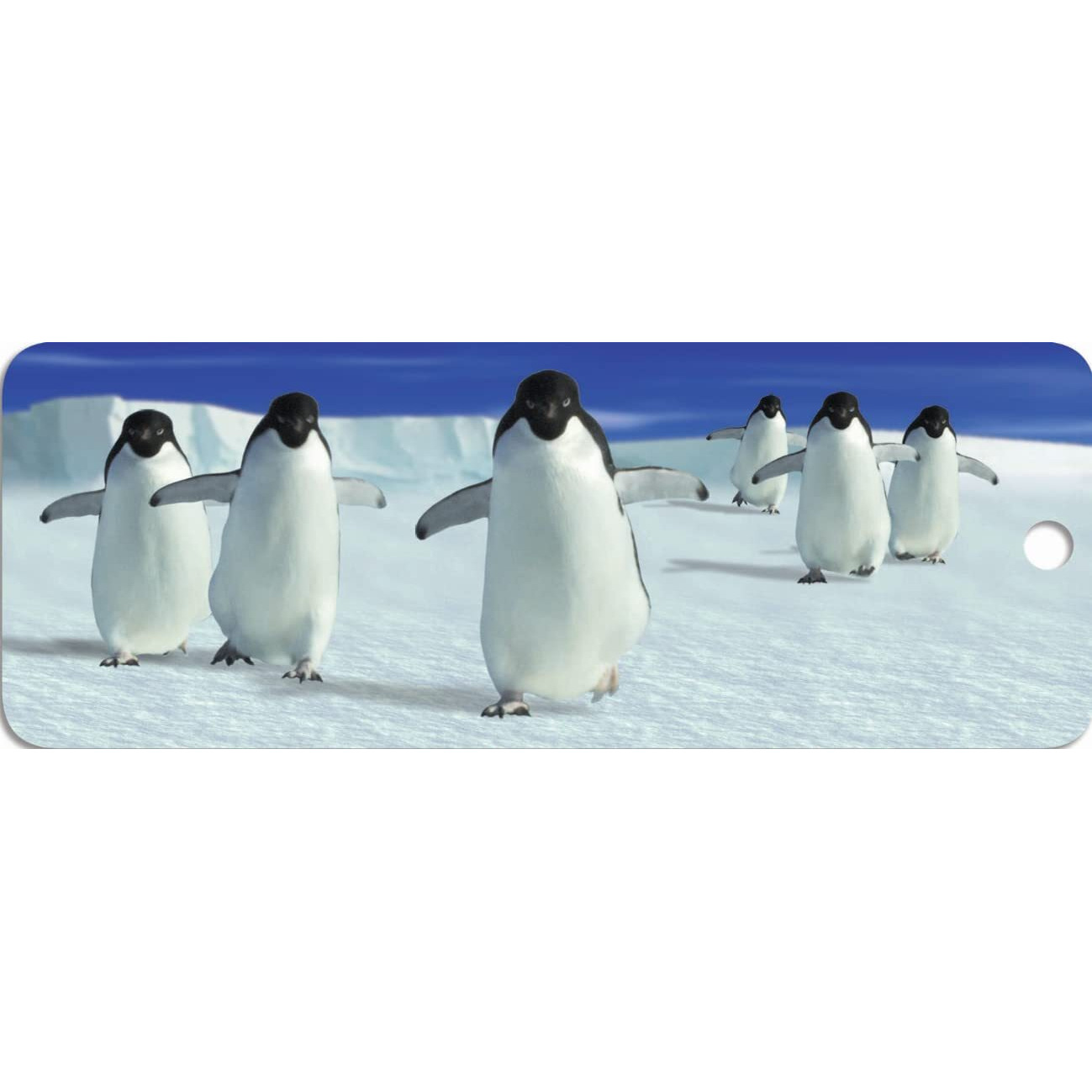 3D and Motion Bookmark Penguins