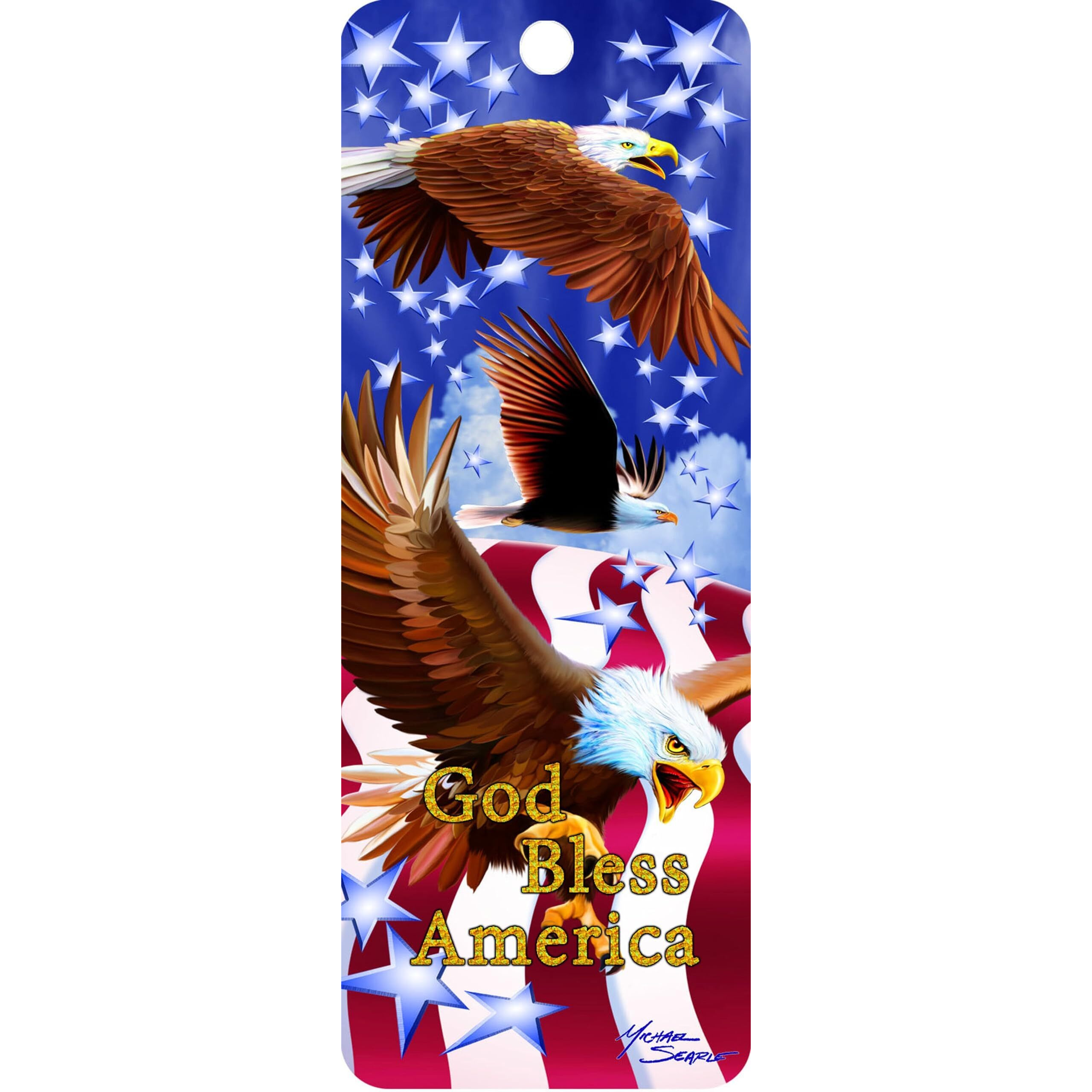 GOD BLESS AMERICA- 3D BOOKMARK