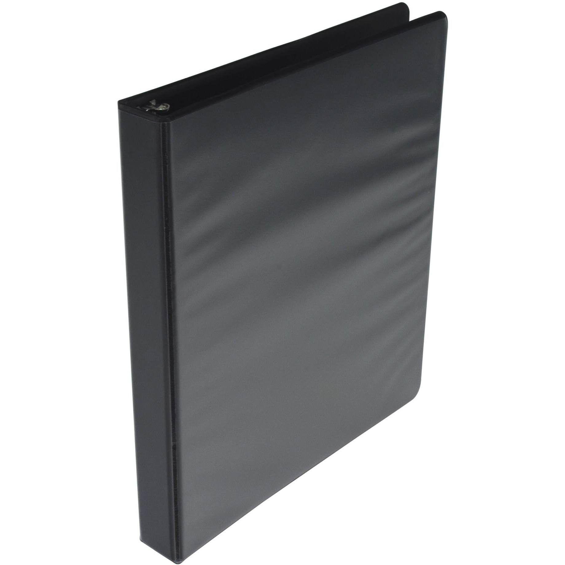 School Smart D Ring View Binder, Polypropylene, 1 Inch, Black