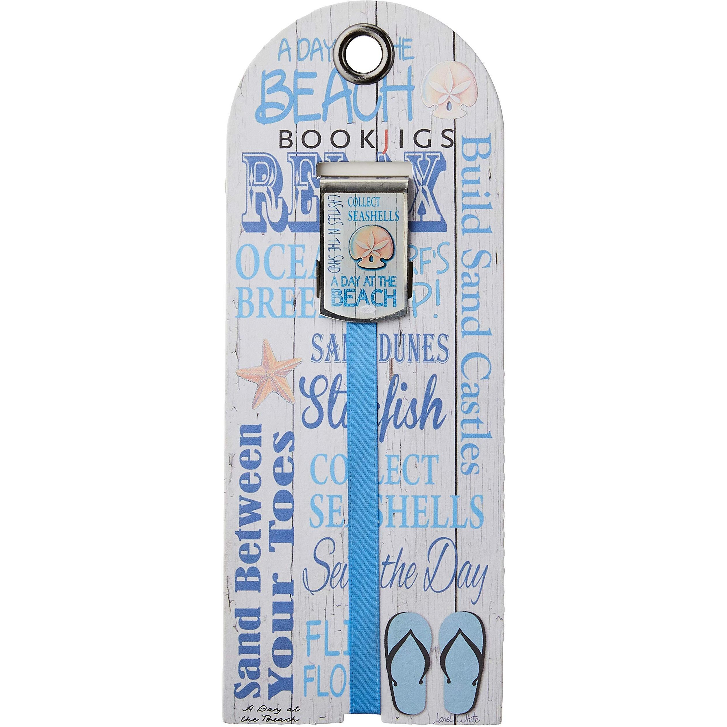 Franklin Mills Coastal Bookjig Bookmarks, Day at The Beach