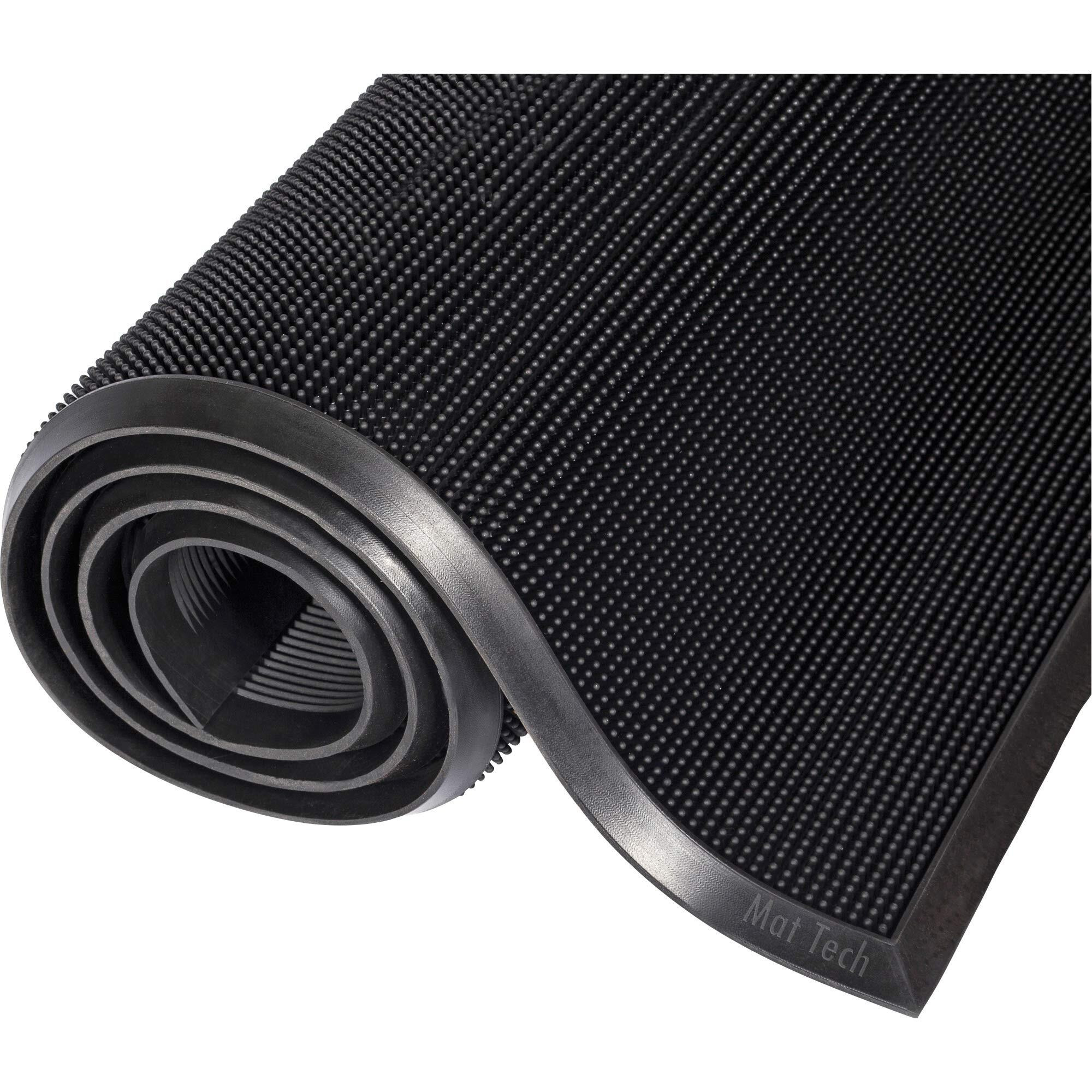 Crown Matting MASK29BK Mat-A-Dor Rubber Fingertip Scraper Mat, Outdoor and Foyer Use, Easy to Clean, 32 X 39, Black